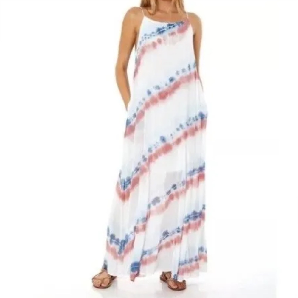 Young Fabulous & Broke Elie Trapeze
Wash Maxi Dress Size M